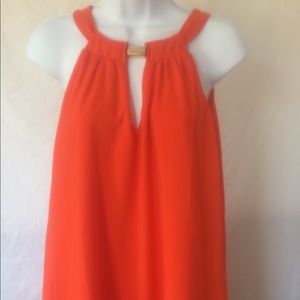 Orange Flare pretty dress size small